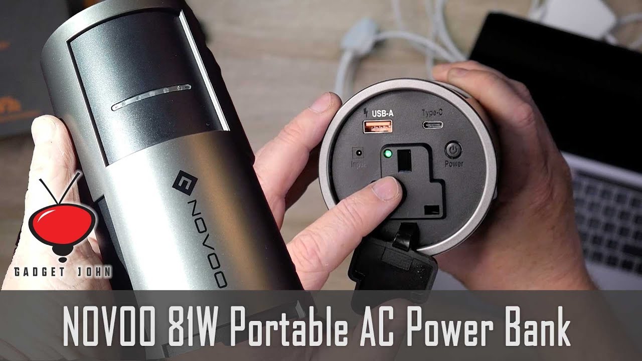 NOVOO Power Bank with AC Outlet 81W Portable Charger