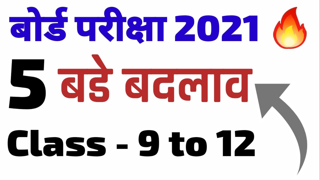 5 Big Changes in Cbse Board exam 2021