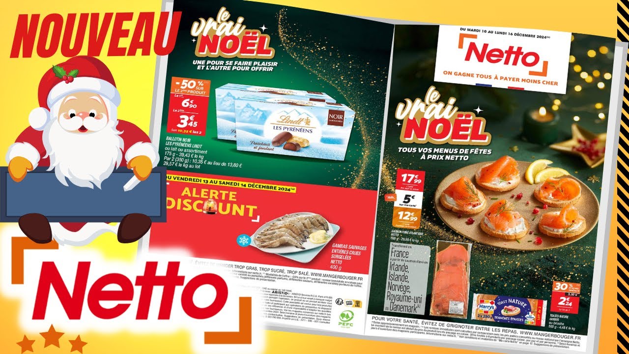 catalogue NETTO NOËL du 10 au 16 décembre 2024 💛 Arrivage - FRANCE