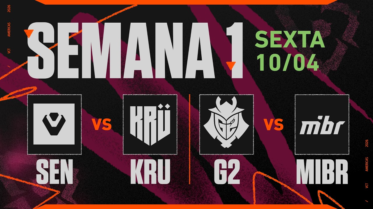 SEN x KRU | G2 x MIBR | VCT Americas Etapa 1 | Semana 1 - Dia 1