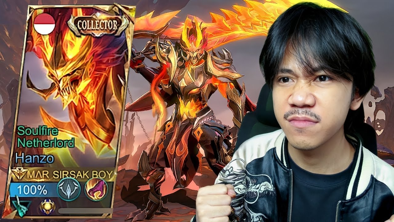 REVIEW SKIN COLLECTOR HANZO SOULFIRE NETHERLORD - Mobile legends