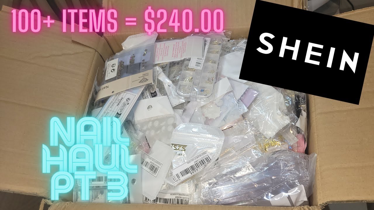 Shein Haul PT 3 | Shein Nail Supplies | Beginner Friendly | #nailhaul #nailsupplies #beginnernails