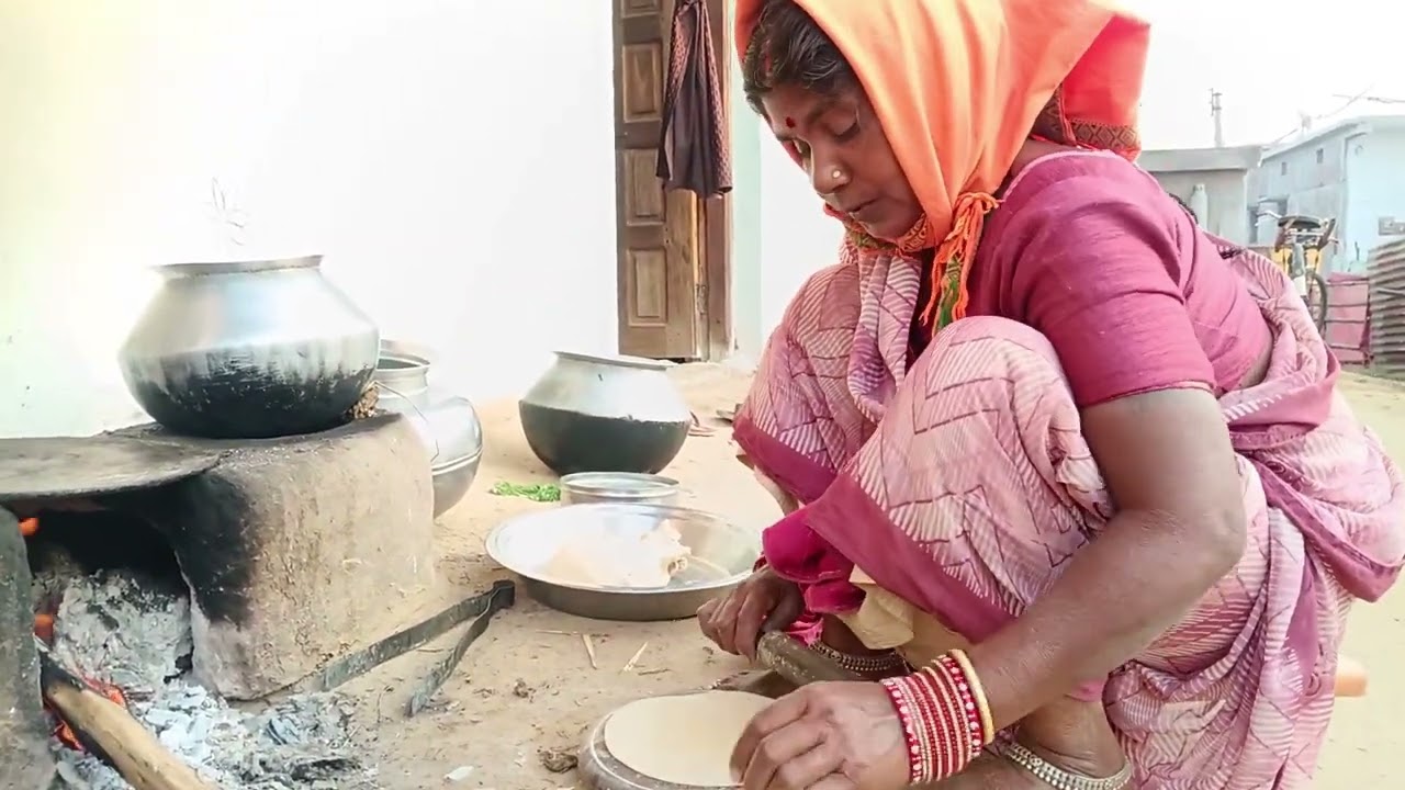 आज पतला रोटी बनत हे 😍