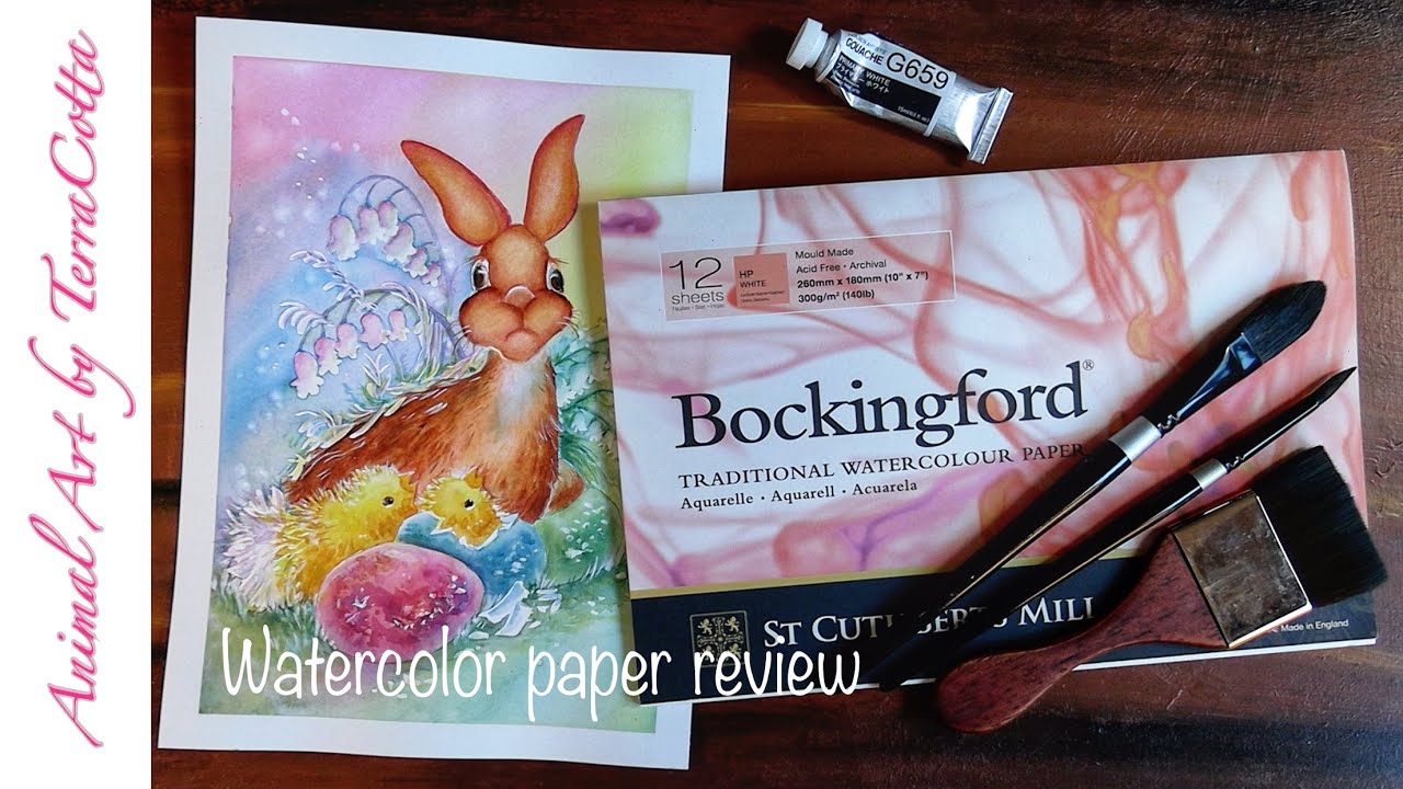 Easter Bunny and Chicks Watercolor Painting: Bockingford Watercolor Paper Review