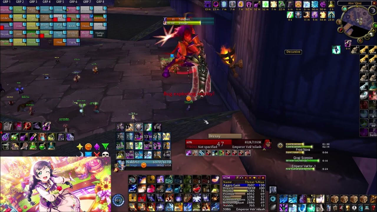AQ40 Twins Tanking mage POV - Wow Nostalgeek 1.12.1