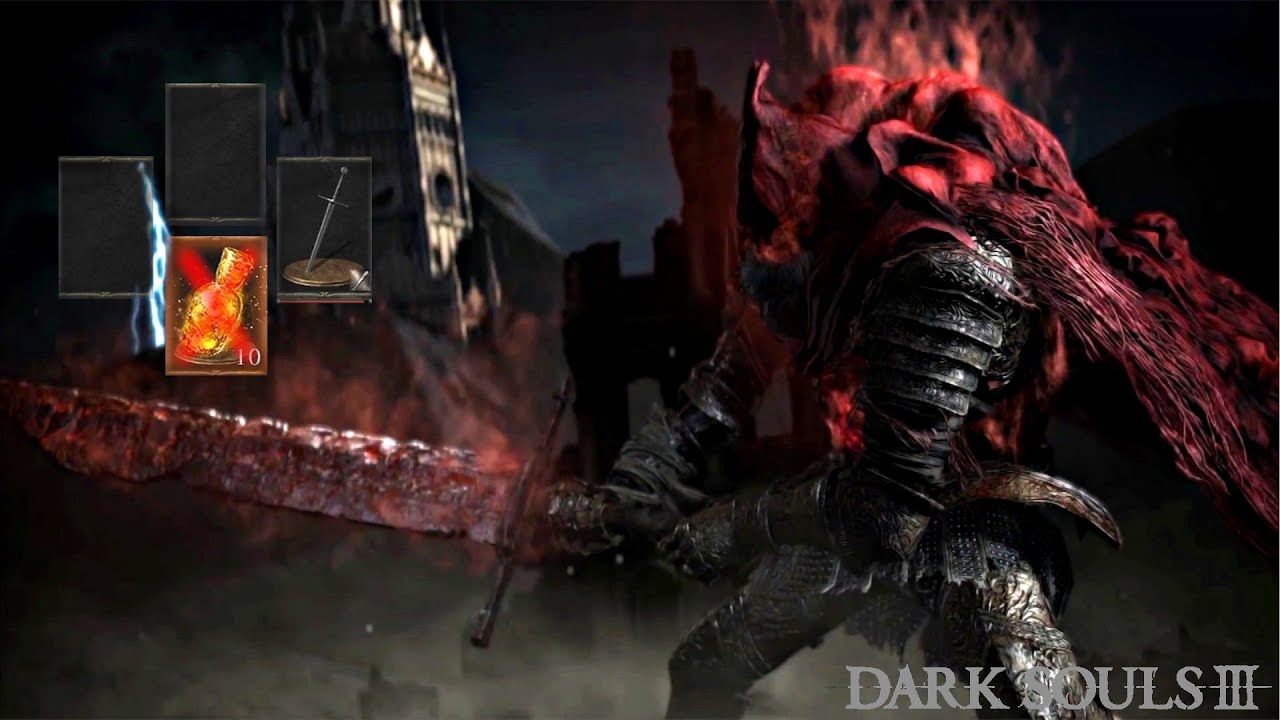 Slave Knight Gael Boss Fight Hitless/SL1 (Dark Souls 3)