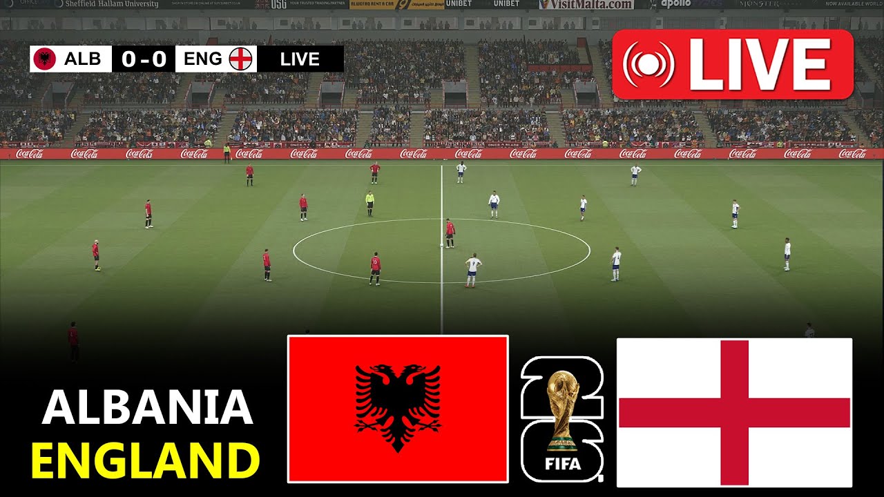 Albania vs England | World Cup European Qualifiers 2026 | PES 21 Simulation Gameplay