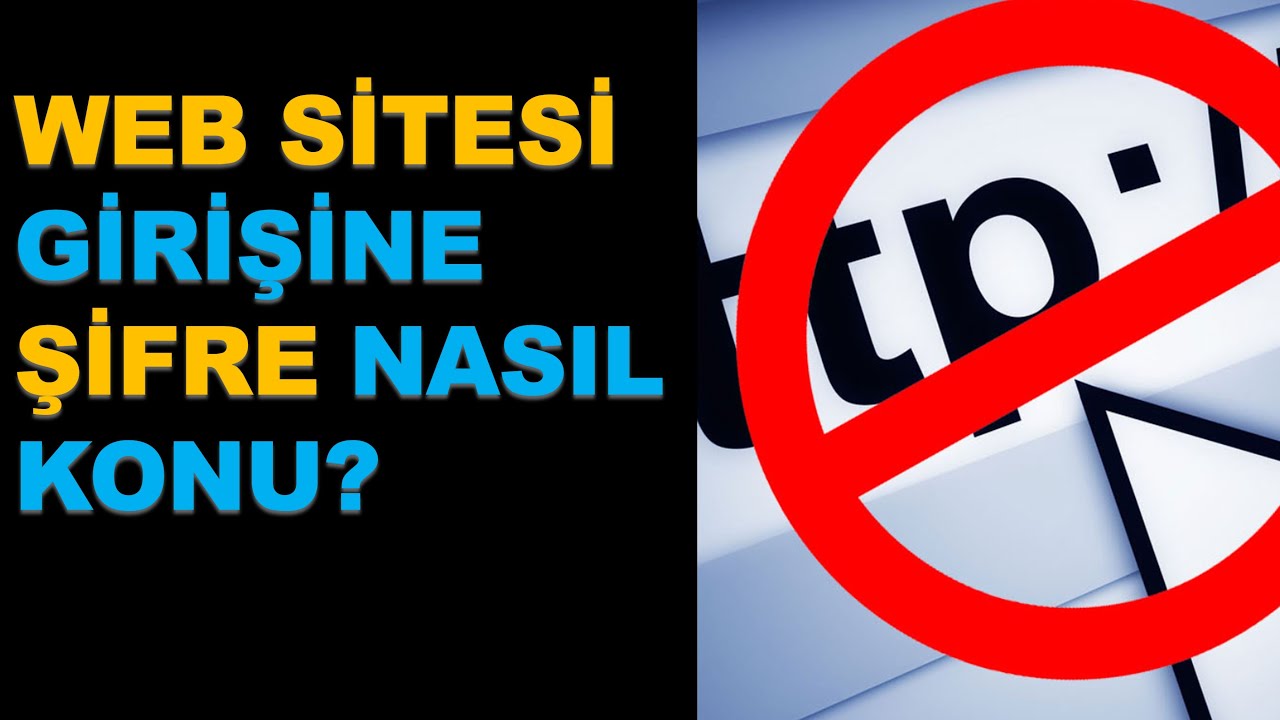 Web Sitesi Girişine Parola Koyma / Web Sitesine Girişi Engelleme  [PC -Google Chrome]