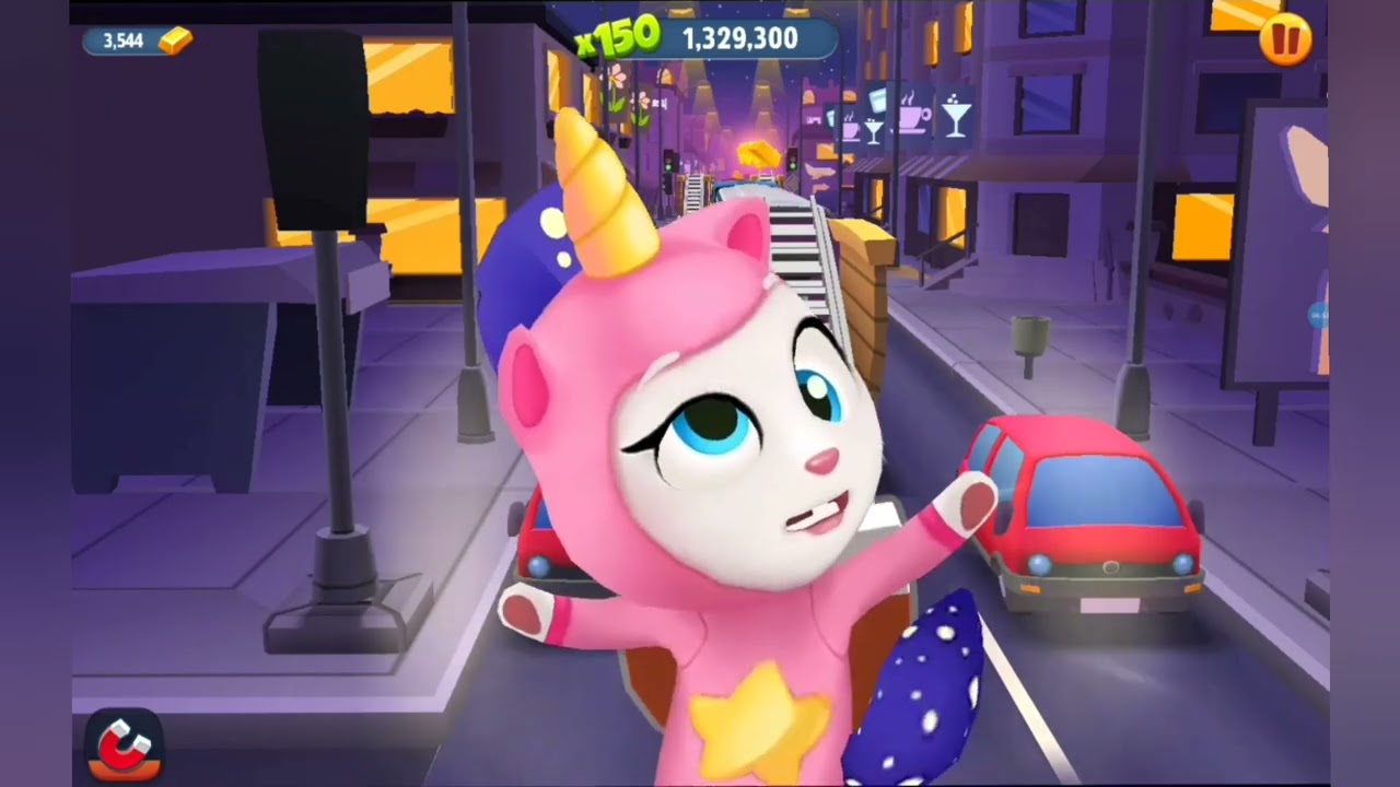 Talking Tom Gold Run Unicorn Angela Reverse