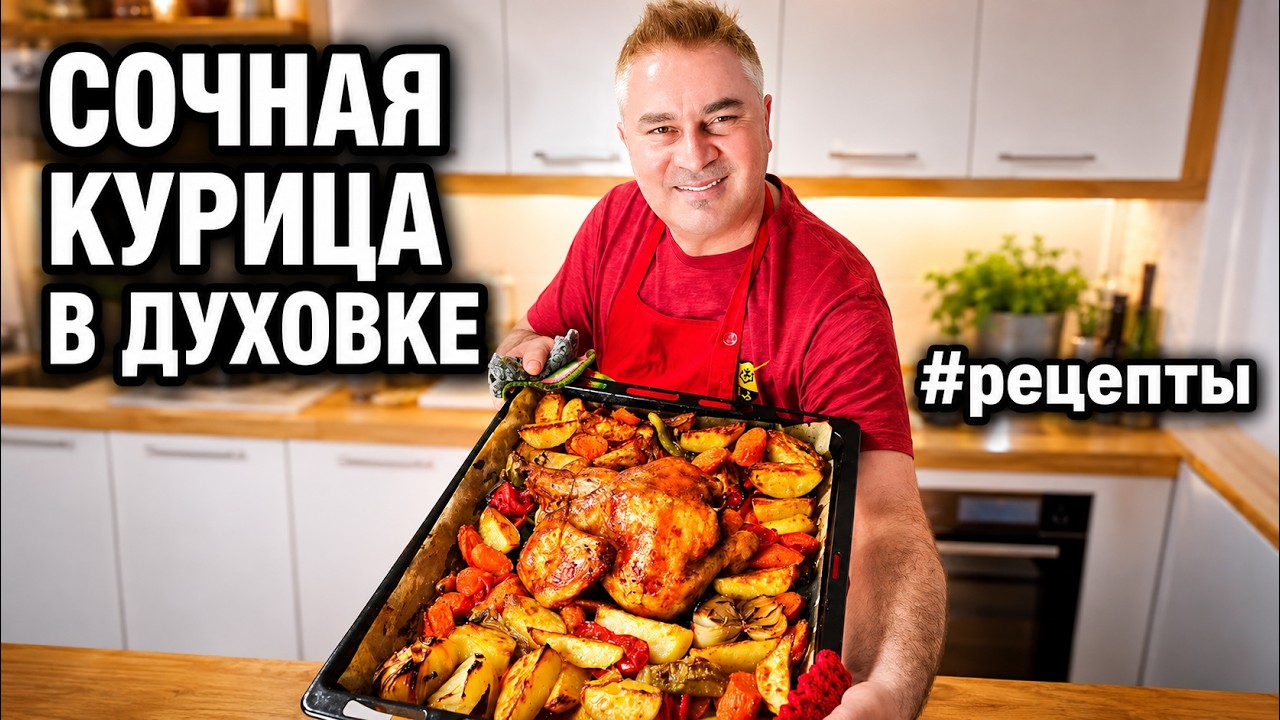 СОЧНАЯ КУРИЦА В ДУХОВКЕ #рецепты. Турецкий повар готовит очень вкусно!