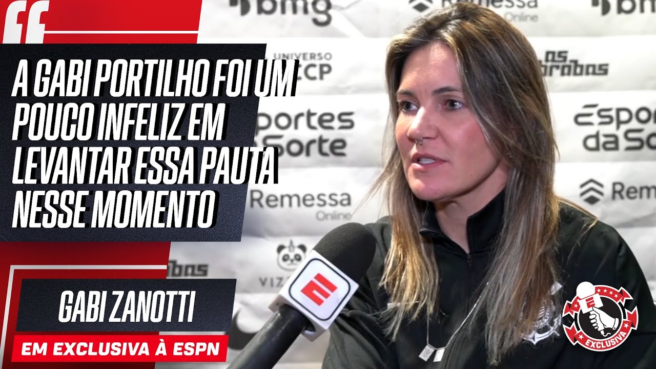 GABI ZANOTTI REBATE DECLARAÇÃO DE GABI PORTILHO E FALA SOBRE A FINAL ENTRE CORINTHIANS E ARSENAL