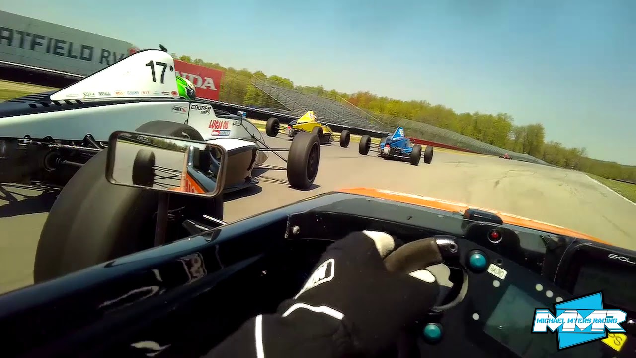 2019 Lucas Oil Formula Series at Mid-Ohio Round 1-3 | Michael Myers Racing - Helmet Cam