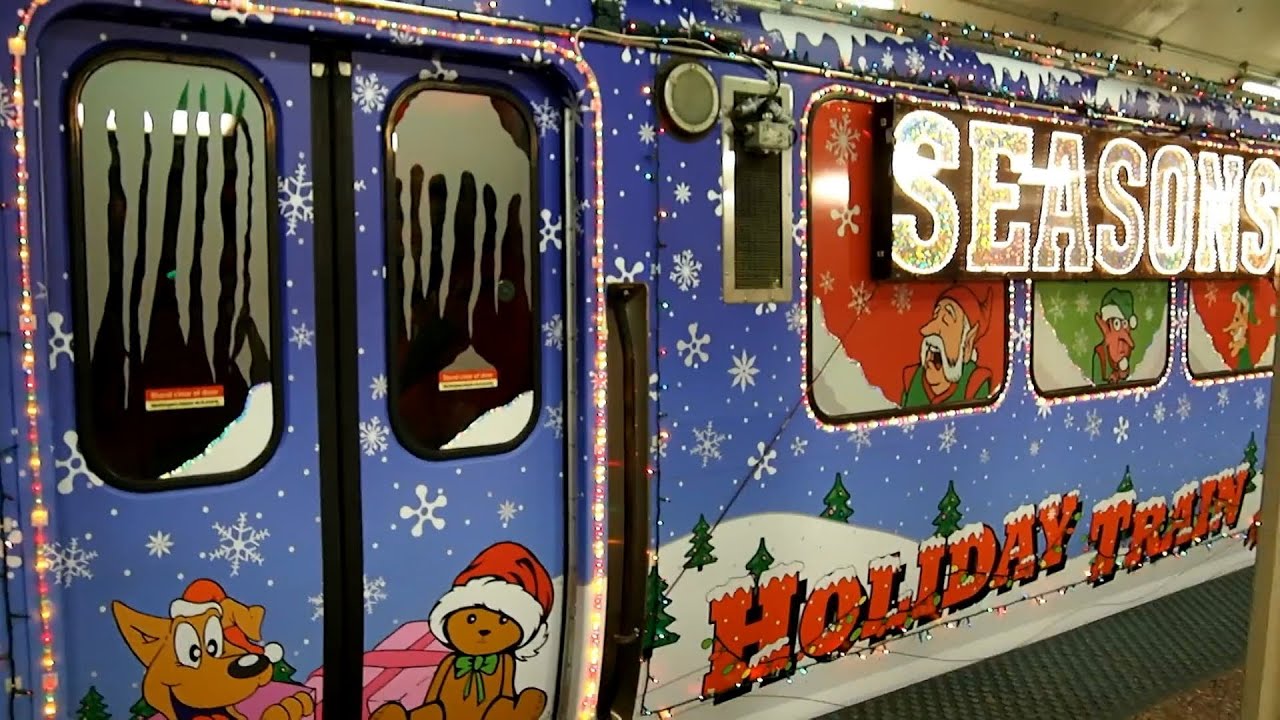 2013/12/13 シカゴ交通局 ホリデイ・トレイン / Chicago CTA: Holiday Train at Clark/Lake