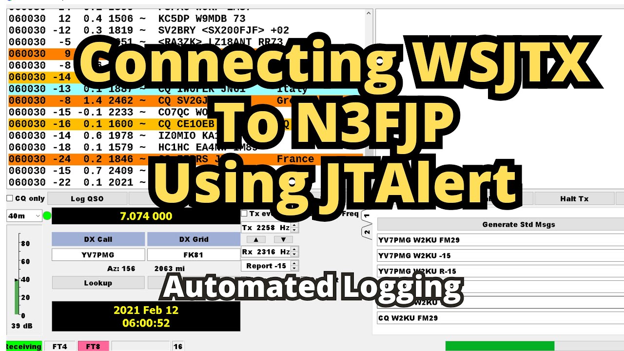 Connecting WSJTX To N3FJP Using JTAlert // JTAlert Install For WSJTX And N3FJP