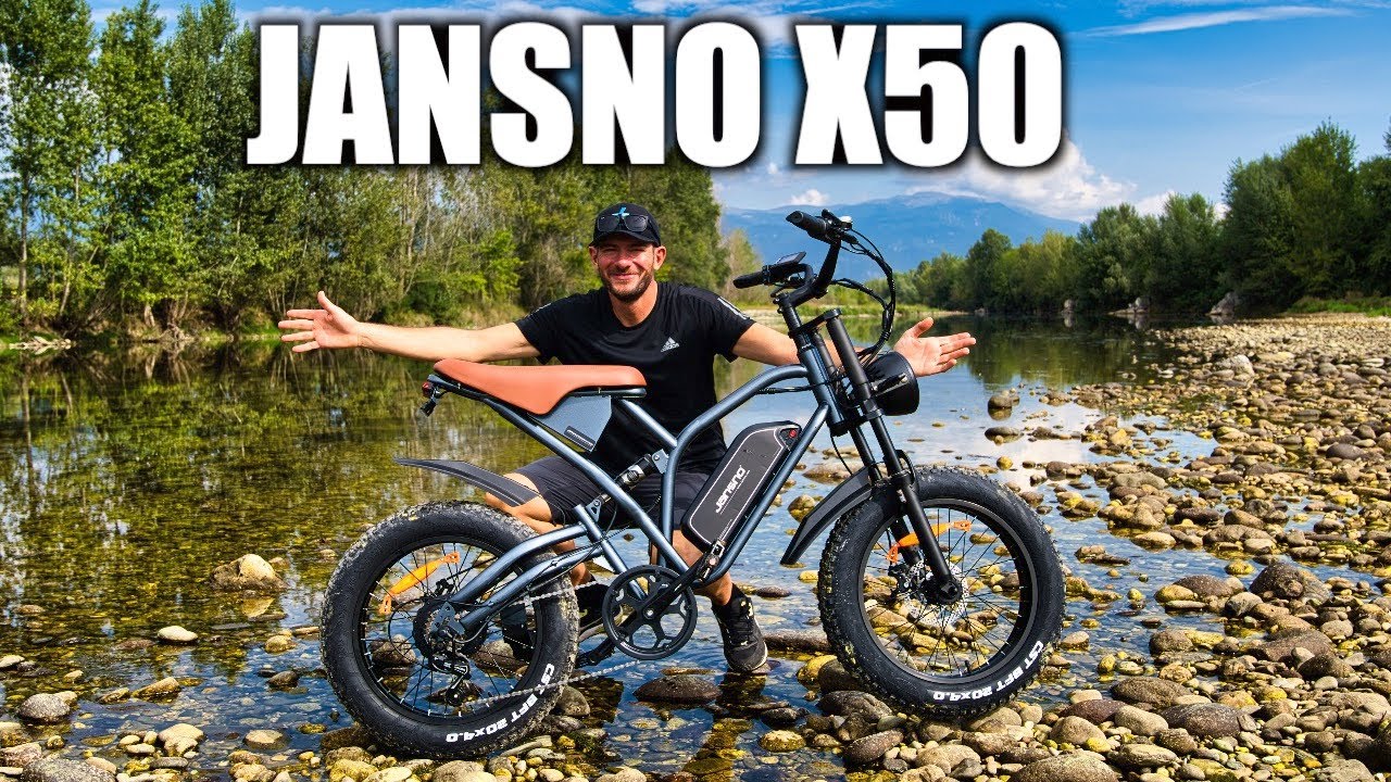 CREATA per il PURO DIVERTIMENTO ! Impressionate !  Bici Elettrica JANSNO X50