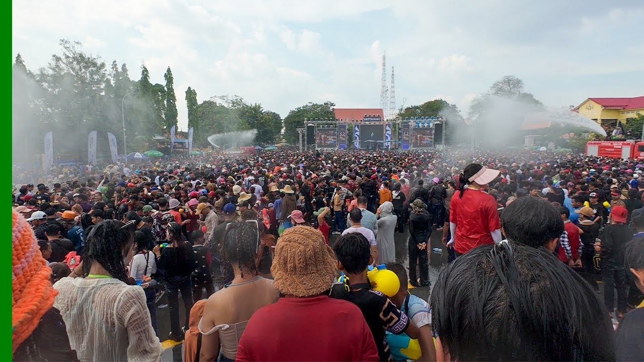 Massive Crowd! at Svay Rieng Sangkran 2025 Khmer New Year in Svay Rieng, Cambodia​ [4K]