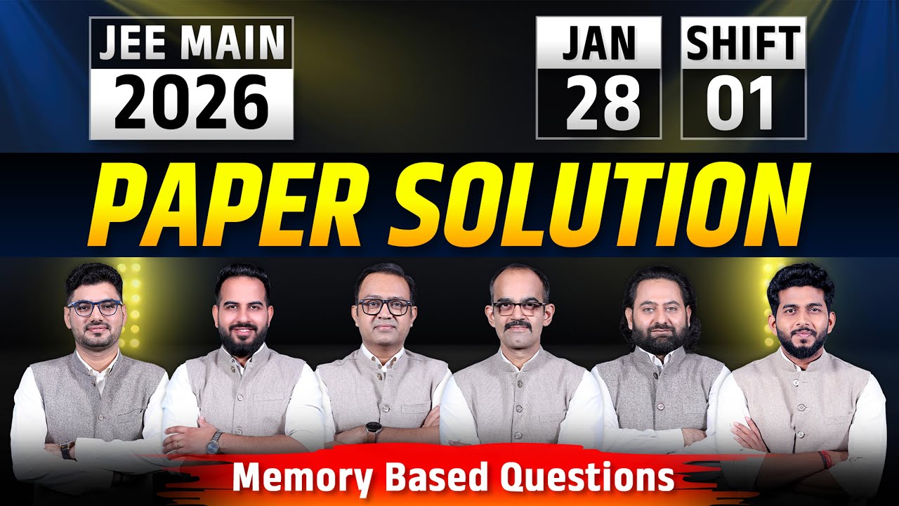 JEE Main 2026 Paper Solution (Session 1) | 28th Jan. Shift 1 by ALLEN Experts