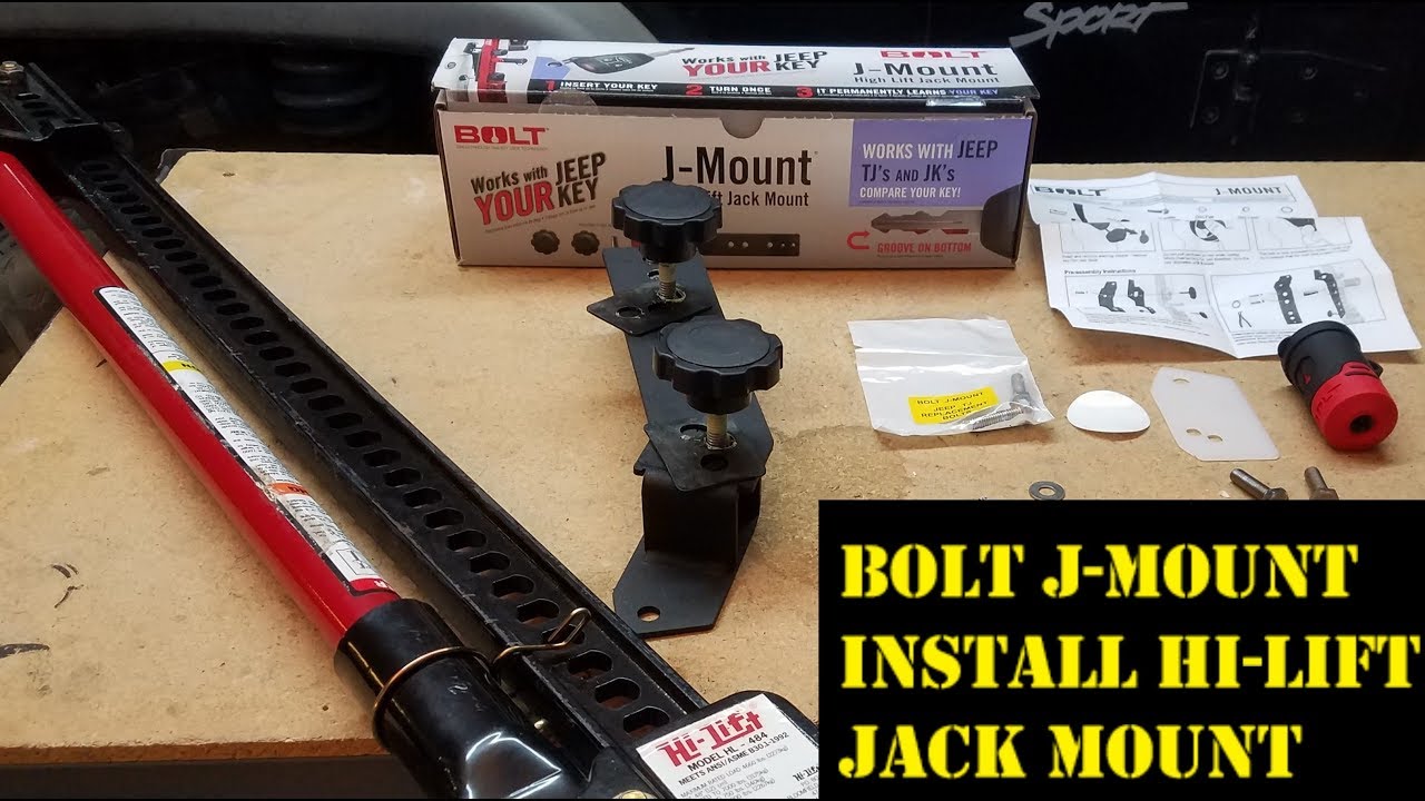 Bolt J-Mount Hi-Lift Jack Mount Step by Step Jeep TJ Install