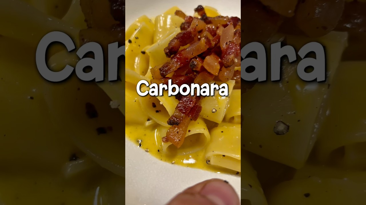Carbonara 🇮🇹 #receta #chefdefamilia #cocinareal #chef #carbonara