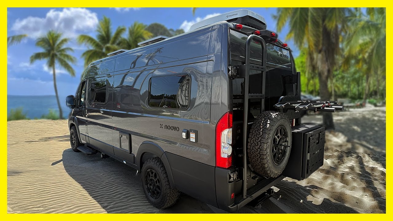 Full Tour of Noovo LITE Camper Van | Adventure Combo Package & Slide-Out Storage!