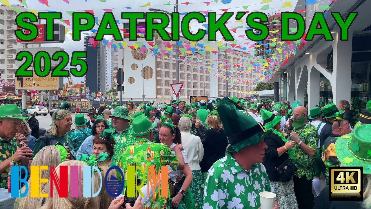Benidorm - St. Patrick´s Day - 17 Marzo 2025 - Costa Blanca - Comunidad Valenciana - España - 4K.