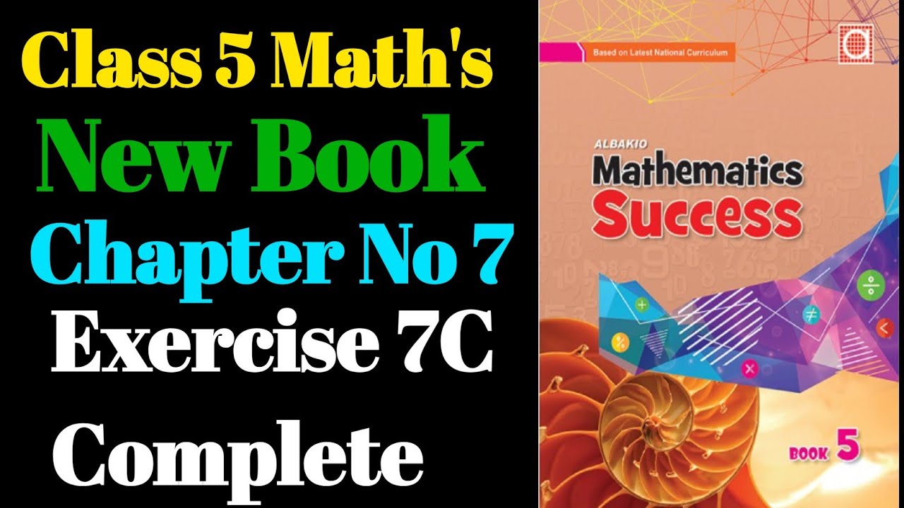 Class 5 Chapter no 7 Exercise 7C New Book  Geometry Albakio Mathematics 