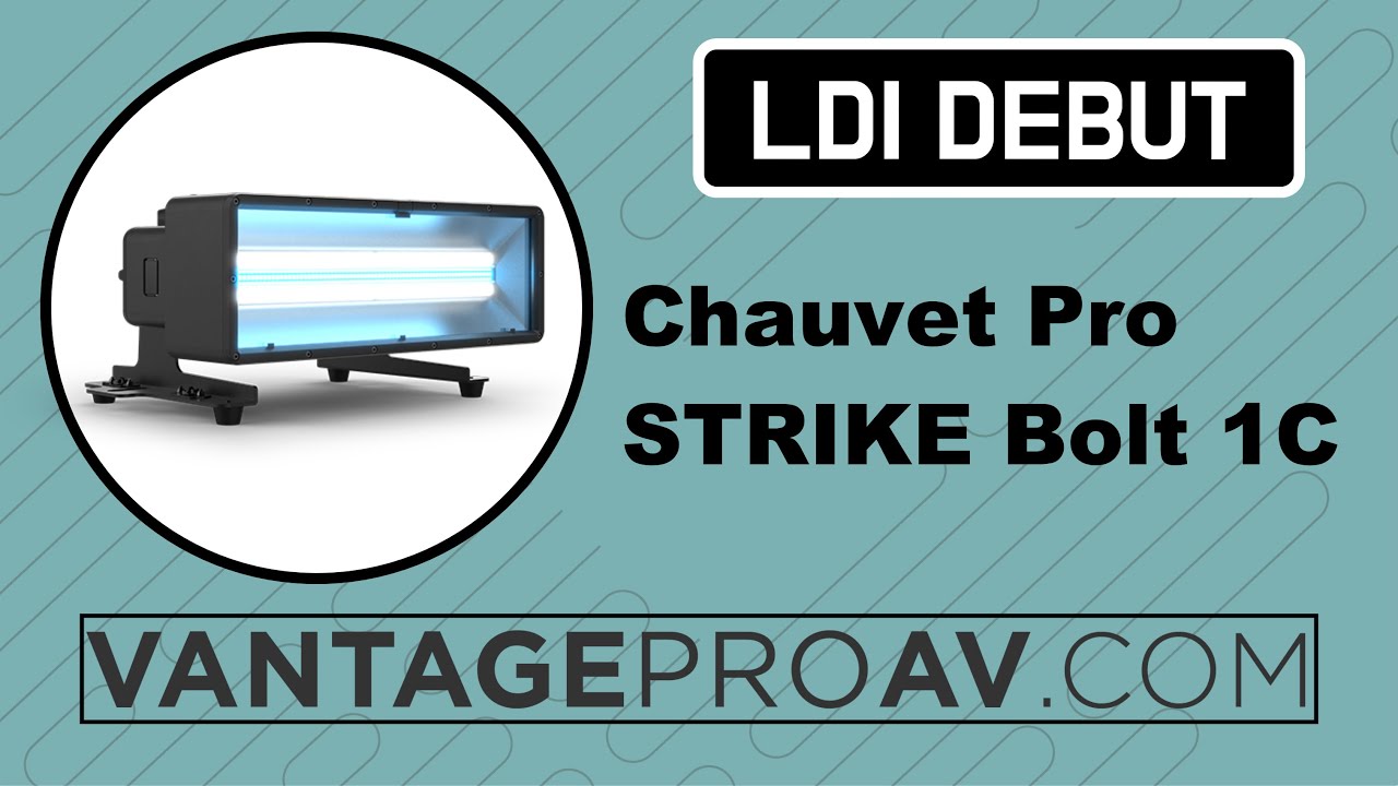 Stage and Concert Lighting- Chauvet STRIKE Bolt 1C- New FromChauvet Professional! LDI 2023