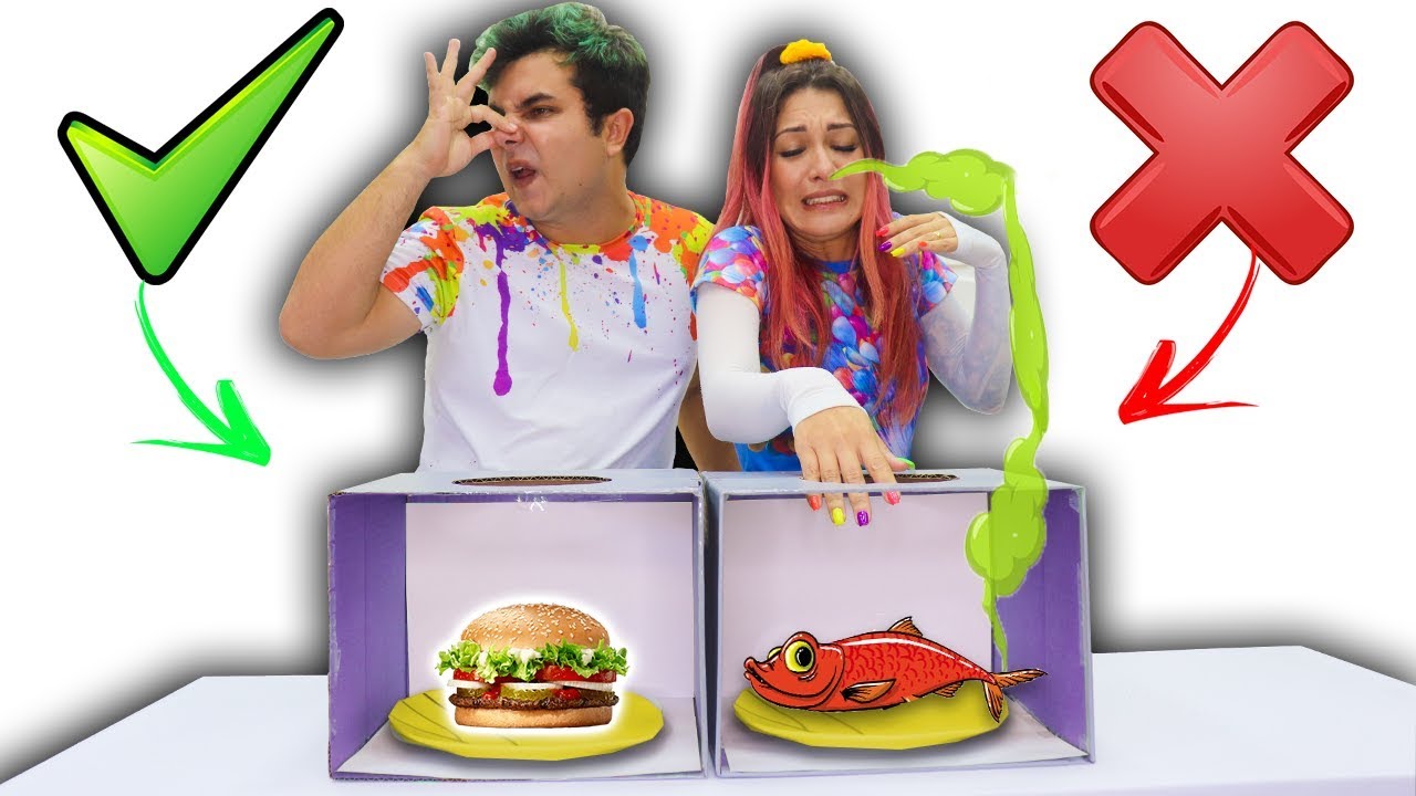 DESAFIO NÃO ESCOLHA A CAIXA MISTERIOSA DE COMIDA ERRADA | Família Maloucos ( mystery box challenge )
