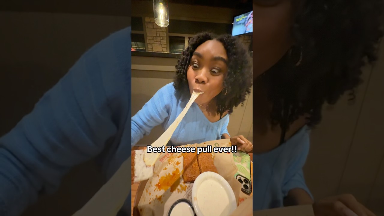 Is this the best cheese pull you&rsquo;ve seen? 🧀 #chilis #cheesepull #fyp