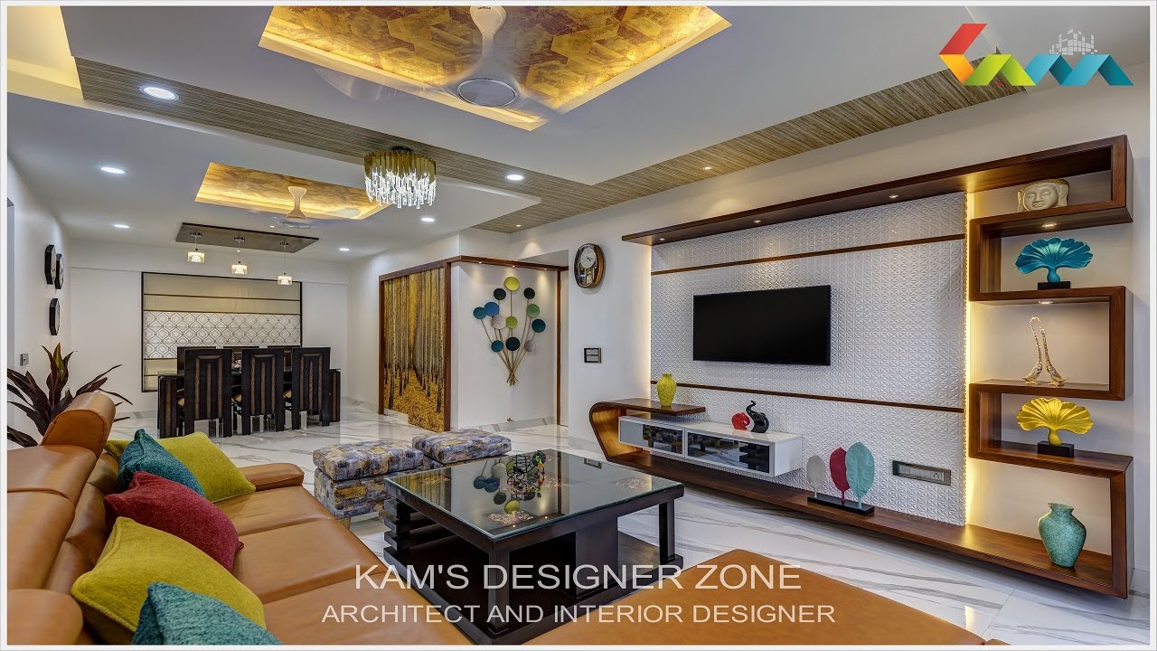 2 BHK FLAT INTERIORS PUNE , KHARADI | Best interior Designers in Pune PCMC | Kams Designer Zone