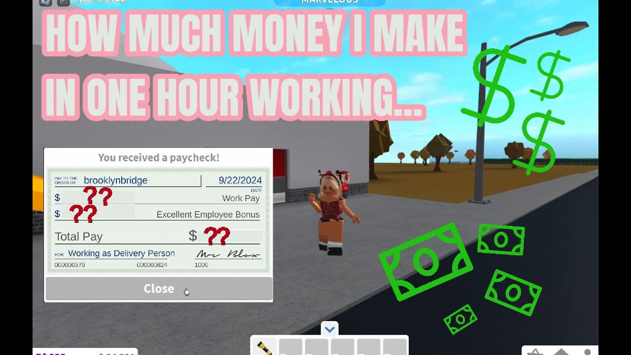 Bloxburg | How much money you can make in one hour!