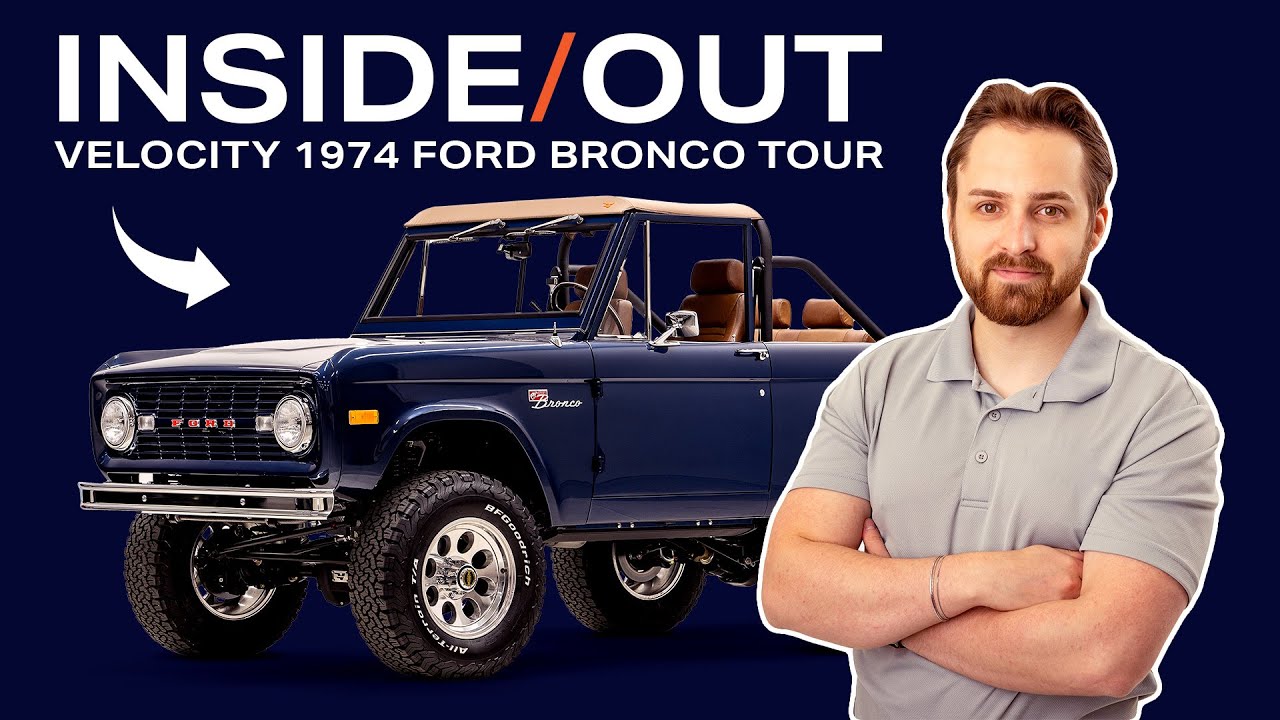 Vintage Ford Bronco | Velocity Restorations 1974 Swatters Blue Ford Bronco