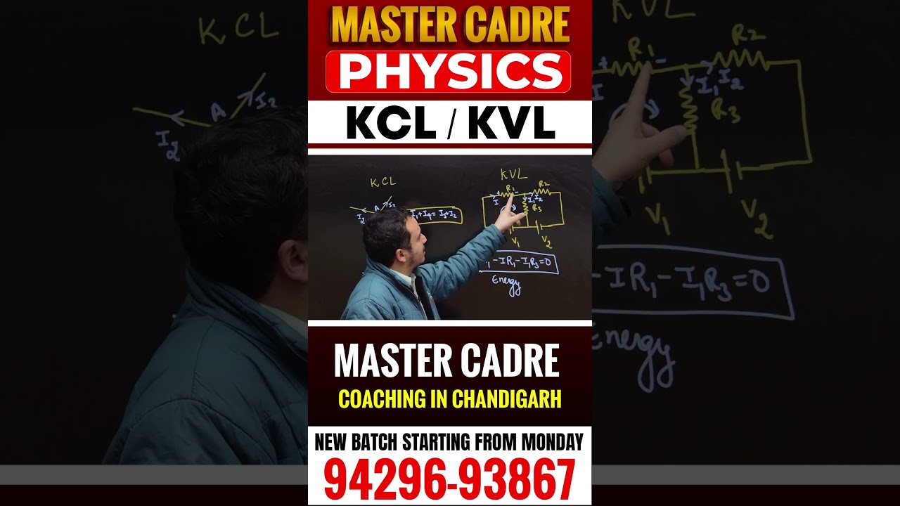 KCL & KVL Explained | Master Cadre Physics | Kirchhoff&rsquo;s Laws Made Easy     #competitionguru