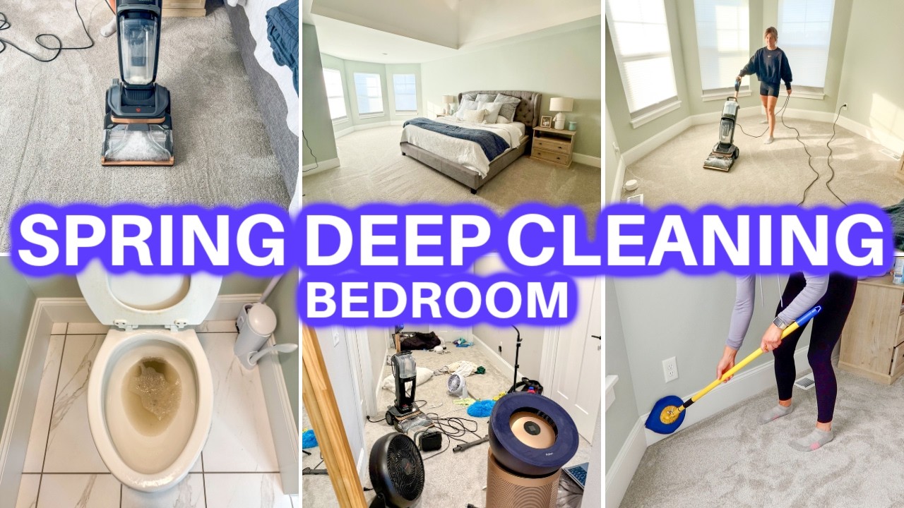 SPRING CLEAN WITH ME | BEDROOM DECLUTTER + DEEP CLEANING ROUTINE | JAMIE'S JOURNEY