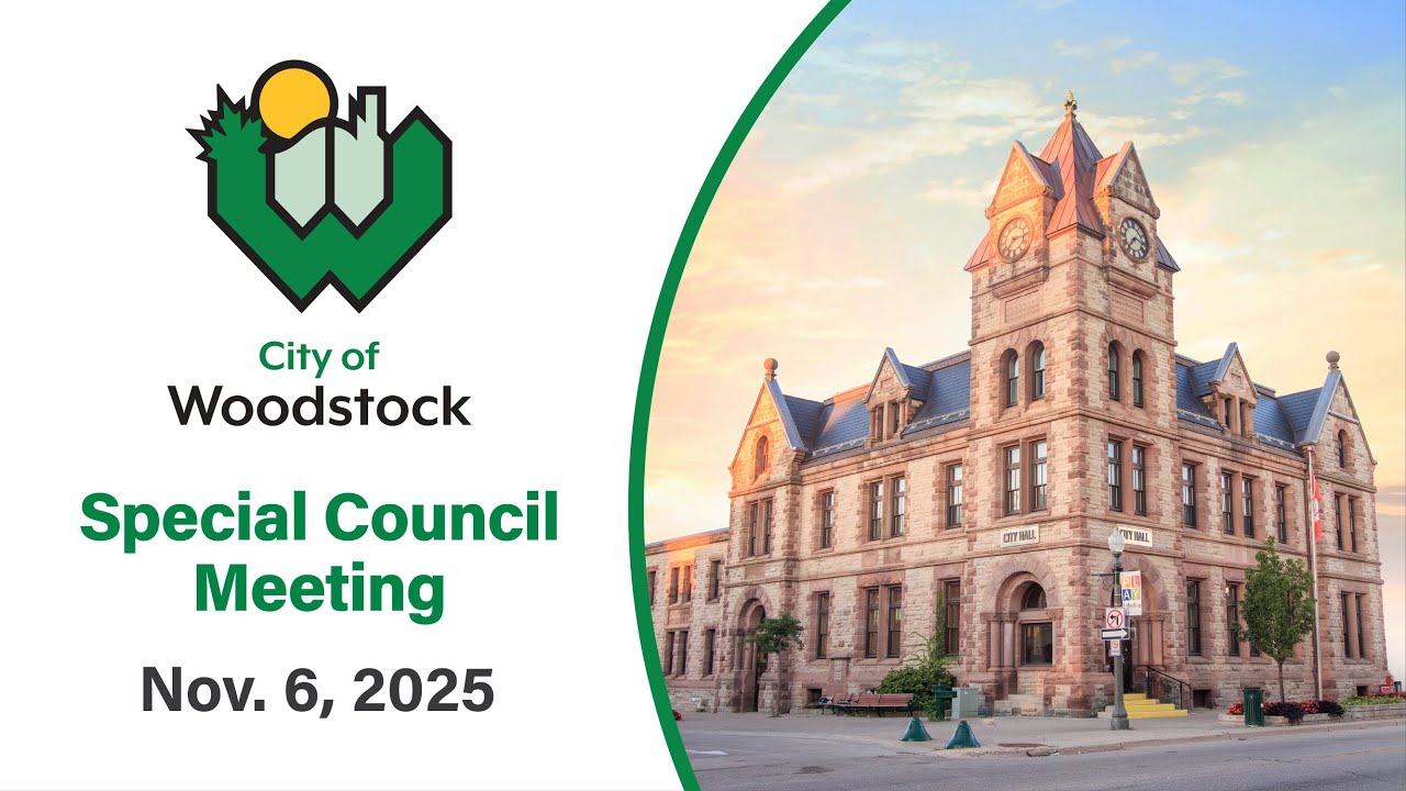 City of Woodstock Special Council Meeting November 6, 2025