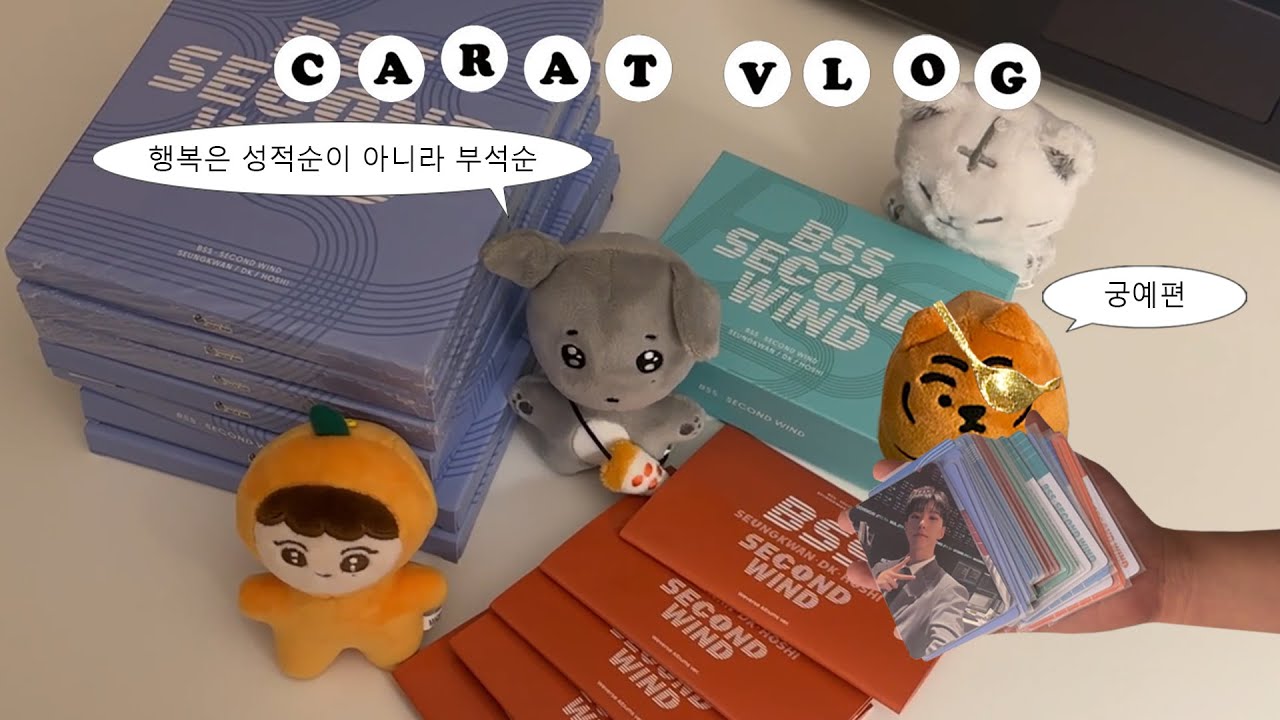 [떡튀순 브이로그] 부석순 세컨드윈드 앨범깡 2편 (궁예편) • 말하는 대로 주는 앨범깡  • 파이팅해야지 뭐해 안 하고 • 엠투유 럭드 • 캐럿 • SVTㅣ덕질브이로그