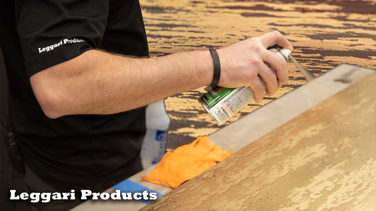 Easy Epoxy Technique Using Water & Gold Spray Paint | It Turns Out Amazing!