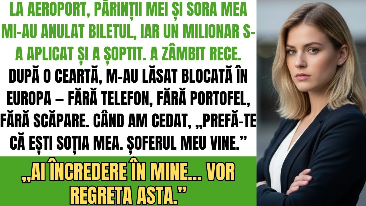 La Aeroport, M-Au Abandonat; Un Miliardar A Șoptit O Minciună Ai Încredere În Mine Vor Regreta!!!