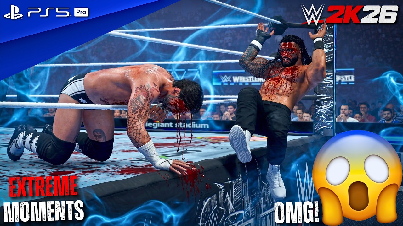 WWE 2K26 - Роман Рейнс против Си Эм Панка (чемпион) - Чемпионат мира WWE в тяжелом весе на Wrestl...