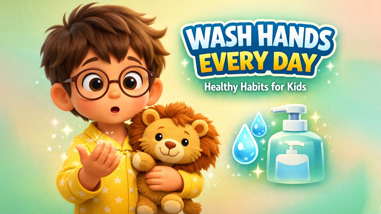 Wash Your Hands Every Day 🧼 | Good Habits for Kids | Learn with Leo & Bravey