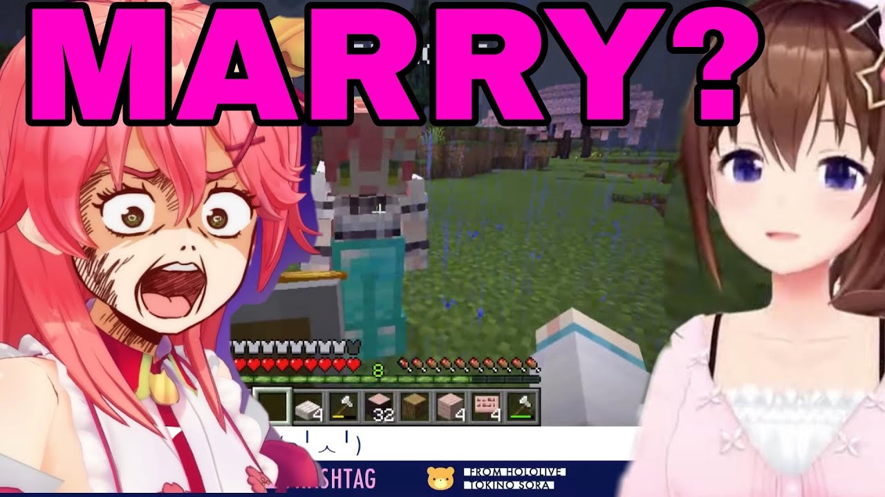 Miko Smack Sora For Telling Her Bad News | Minecraft [Hololive/Sub]