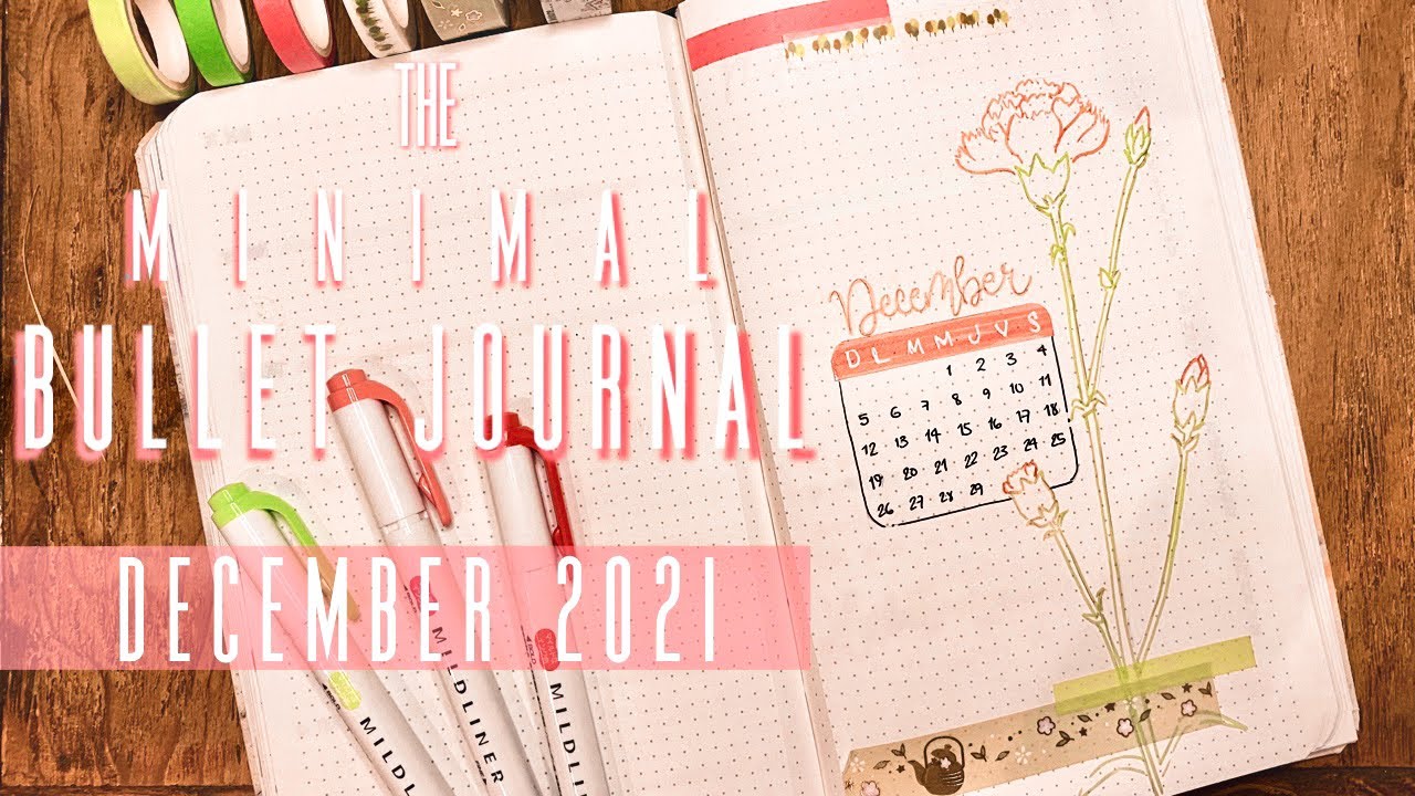 PLAN WITH ME | My mom’s Minimal  Bullet Journal - December 2021