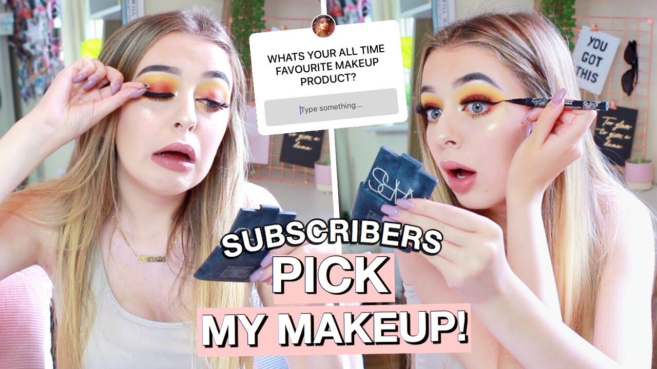 I let my SUBSCRIBERS pick my MAKEUP! 😱😂