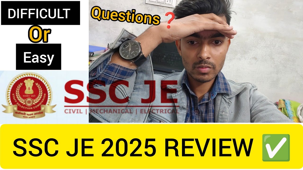 SSC JE 2025 Review: इस बार Exam में क्या अलग था?STUDENT REVIEW ✅