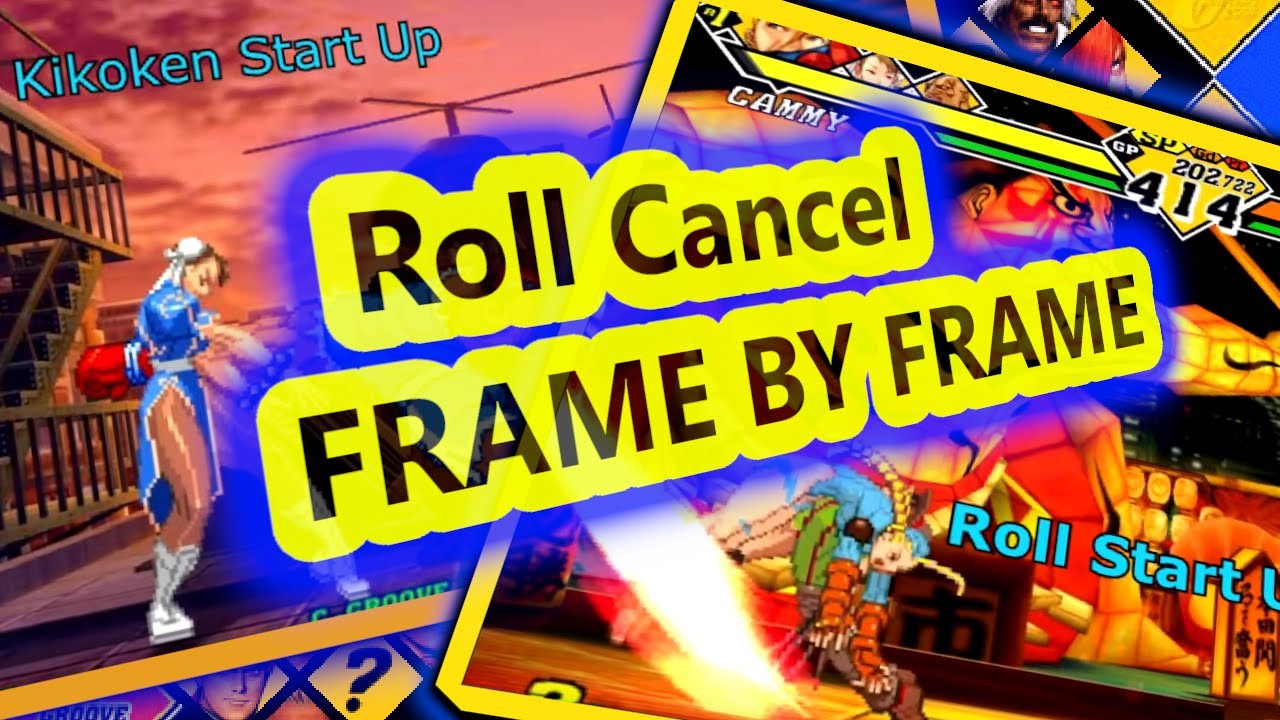 Capcom VS SNK 2 - Roll Cancel with Easy Examples and Annotations