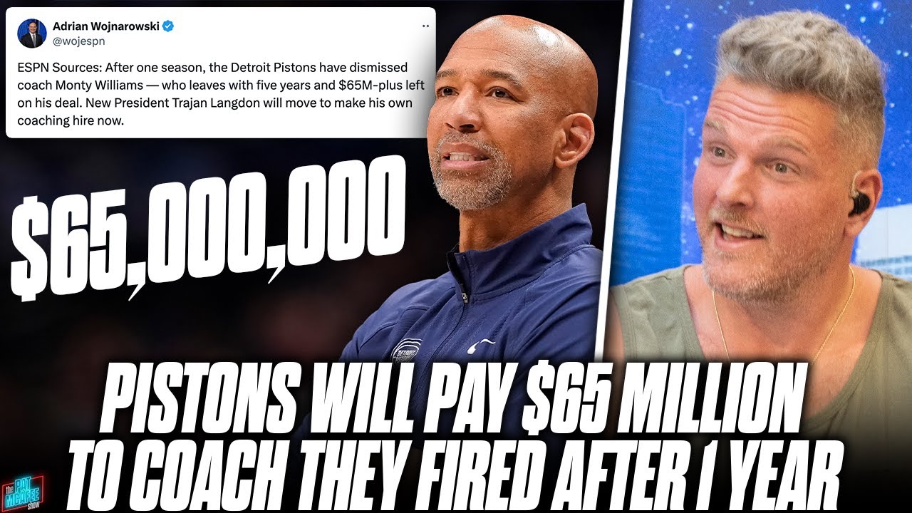Pistons Fire Head Coach, Will Still Pay Him $65 Million?! | Pat McAfee Reacts
