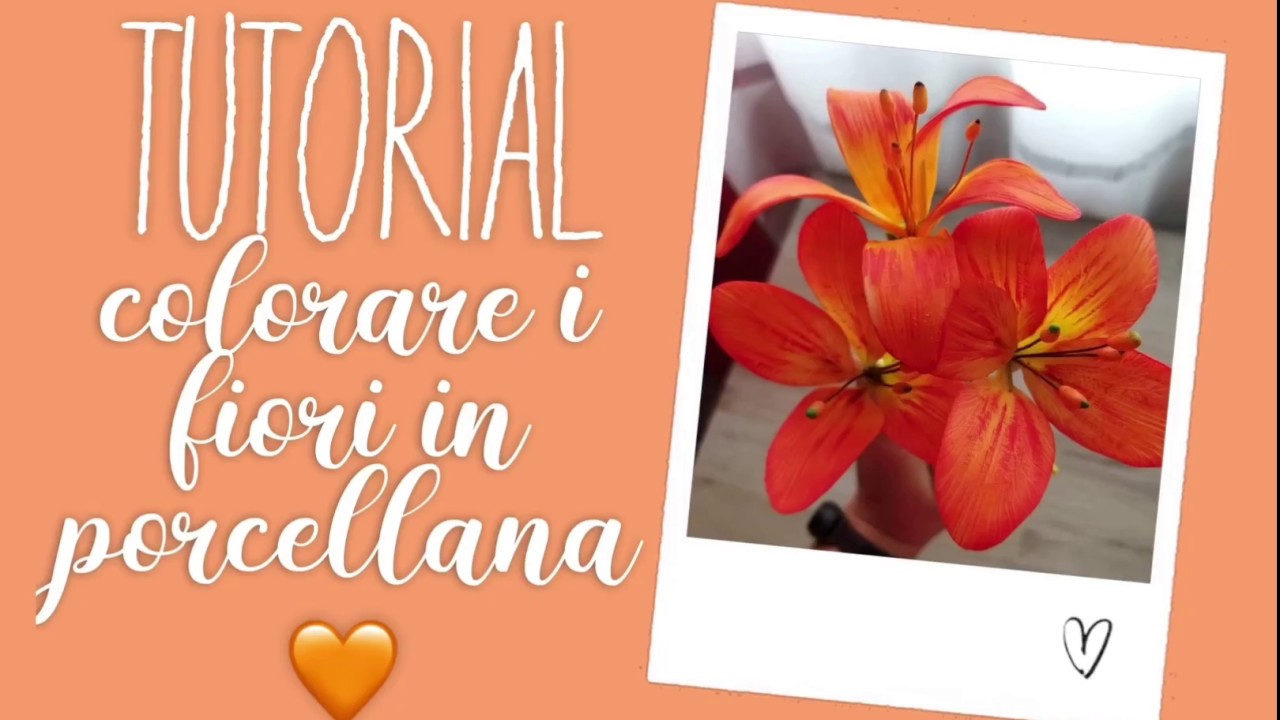TUTORIAL: come colorare un fiore in porcellana fredda🌺💖