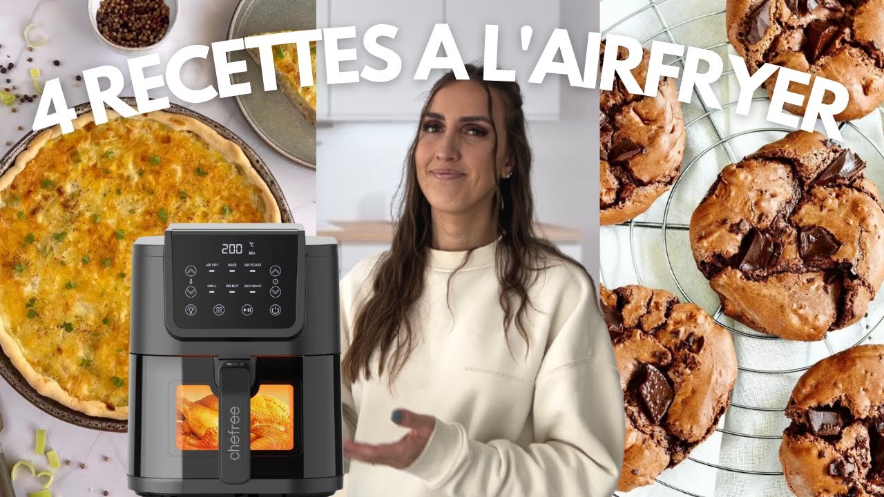 4 RECETTES A L'AIRFRYER | friteuse sans huile | Meal prep facile
