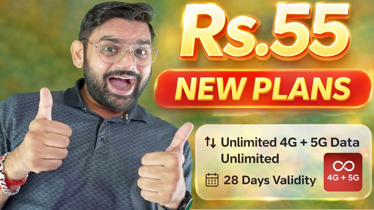 Just ₹55 Unlimited 4G/5G Data 😱 Airtel New Plan Reality | Unlimited Data Plan Rs.55 & Rs.105 |