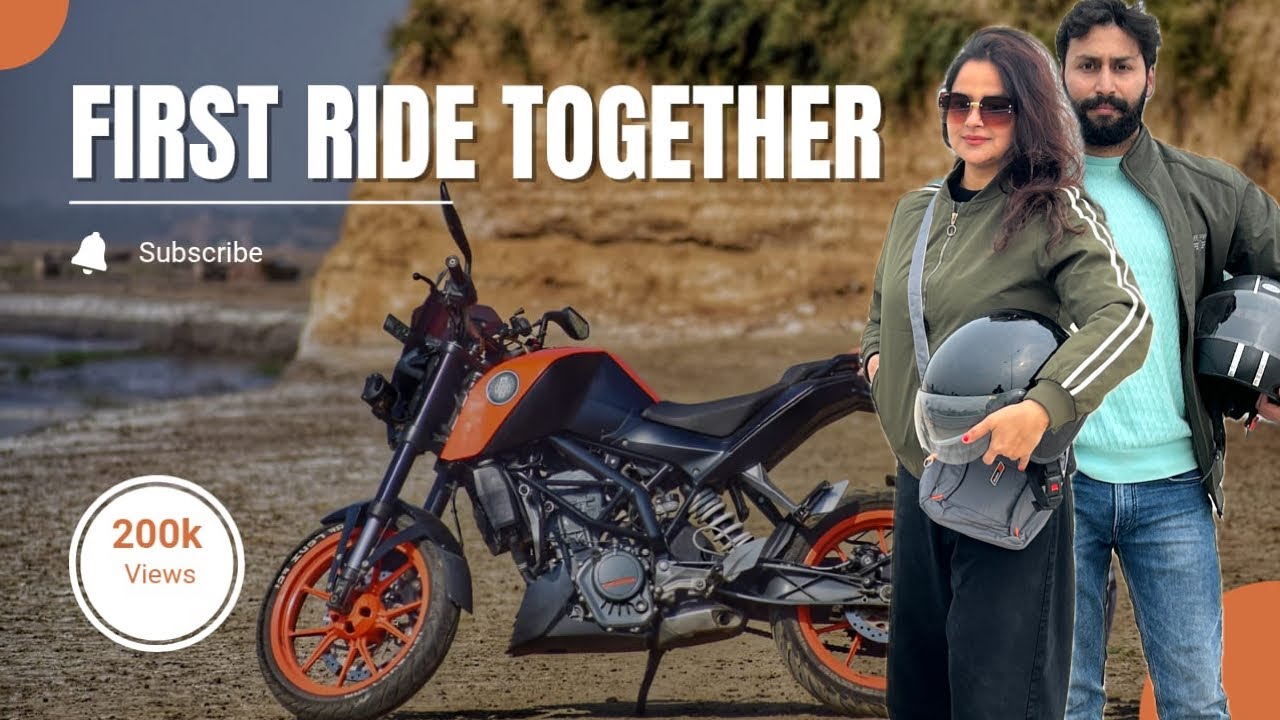 First Bike Ride With Her | Indian couple goes on a Bike Ride | RJ magotra vlogs